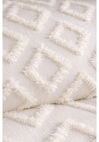 Yatak Örtüsü Seti 240x260 Cm + 2 Adet 55x70 Cm Yastık Kılıfı Süt