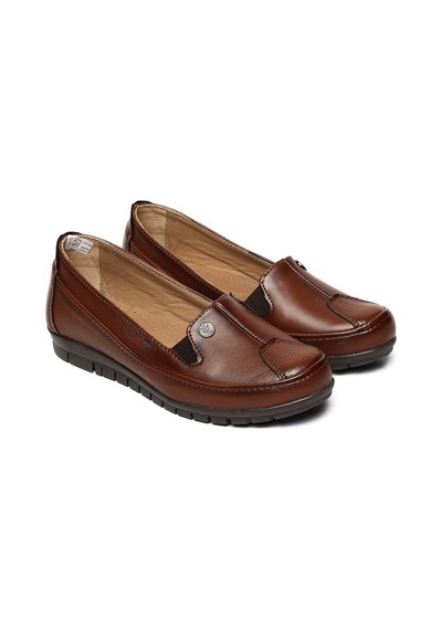 Bestello Bağcıksız Termo Taban Comfort 018-m127-24k Kadın Ayakkabı Taba