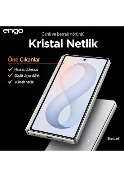 Samsung Galaxy Z Fold8 İle Uyumlu Dış Ekran Koruyucu 5.5 İnç Sm-f971 9h Nano Esnek Kırılmaz Cam Çizilmeye Dayanıklı