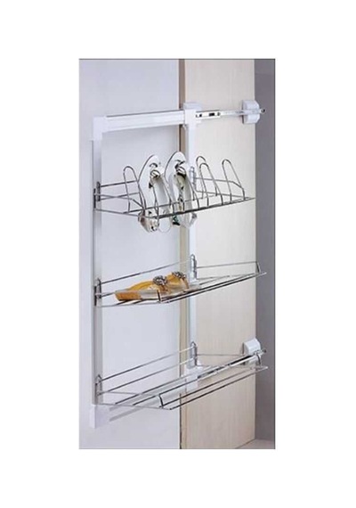 Sese Dolap İçi Ayakkabılık 3 Katlı Krom Modül 40cm 1000-14-10-01 Çok Renkli