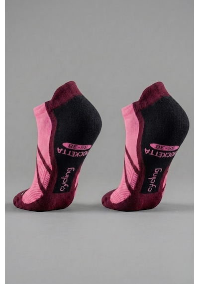 Socketta 2'li Siyah/fuşya Üniseks Dikişsiz Esnek Hafif Anatomik Patik Bisiklet Çorabı - Premium Siyah-fuşya Socketta 2'li Siyah/fuşya Üniseks Dikişsiz Esnek Hafif Anatomik Patik Bisiklet Çorabı - Premium Siyah-fuşya
