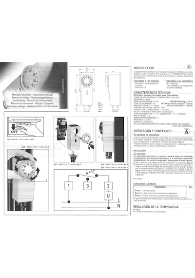 545610 20-90 C Satıh Termostatı - Imıt - İtalyan Malı