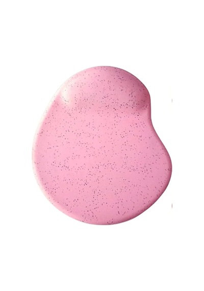 Oval Kum Desen Bilek Destekli Mouse Pad + 2 Adet Kupa Fincan Bardak Altlığı Altlık Set Pembe