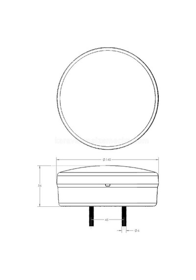 Karavan Stop Lambası Neon Led Hamburger Tip 12v-557