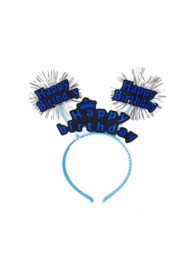 Happy Birthday Yazılı Püsküllü Neon Mi Renk Doğum Günü Tacı 22x19 Cm Çocuk
