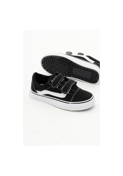 Tonny Black Çocuk Unisex Siyah Kauçuk Taban Keten Cırtlı Spor Ayakkabı Tbh1461 101 Siyah