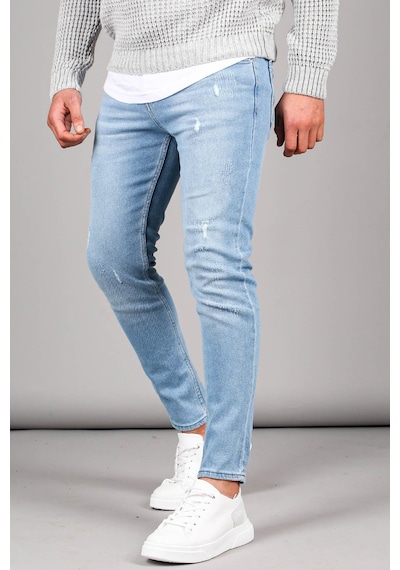 Madmext Madmext Skinny Fit Buz Mavisi Erkek Jean 5712-buz Mavisi Buz Mavi