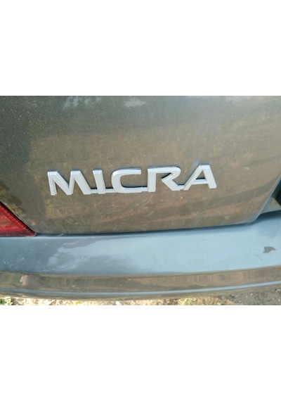 Nissan Micra Yazısı 1 Adet Siyah