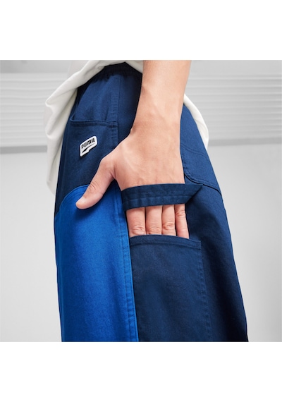 Puma Downtown Çift Diz Pantolon 624368 14 Mavi