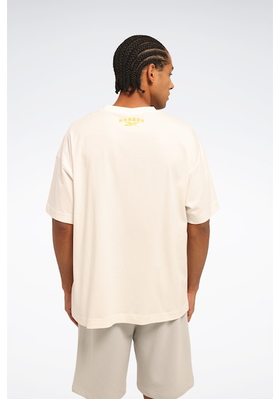 Reebok Funny Tee Ekru Erkek Kısa Kol T-shirt 000000000102055795 Bej