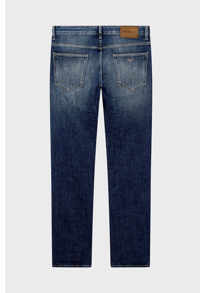 Emporio Armani Pamuklu Slim Fit Düşük Bel Jeans Erkek Kot Pantolon Em000121 Af27790 Mb002 Lacivert