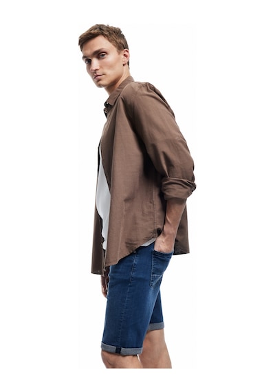 Koton Normal Bel Cep Detaylı Pamuklu Slim Fit Jean Şort Koyu İndigo 5sam40158nd İndigo