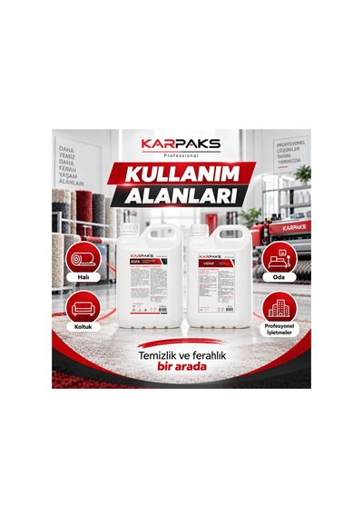 Profesyonel Halı Yıkama Başlangıç Seti Sofa 5 Kg + Vera 5 L Halı Koltuk Yıkama Deterjanı Ve Halı Oda Parfümü Diğer