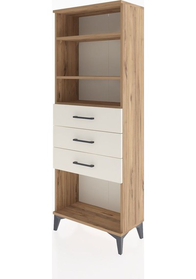 Arges Dolap 3 Raflı 3 Çekmeceli 60x30x163 Çam-aytaşı Atlas Çam