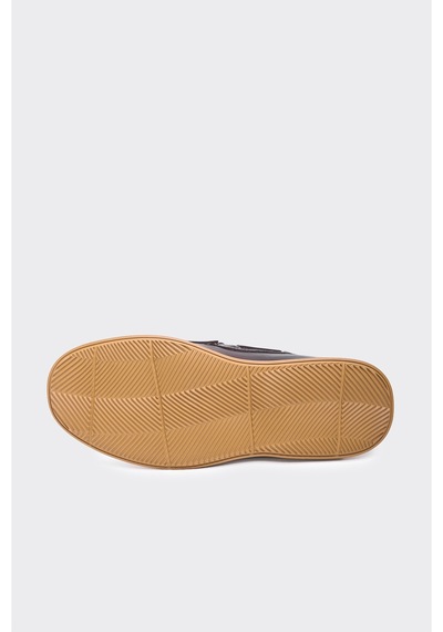 Derinet Hakiki Deri Erkek Loafer Ayakkabı Kahve Kahve