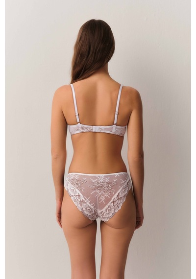 Suwen Pearl Dantelli Slip Külot St4447601036 Ekru