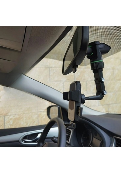 Dikiz Aynasına Takılabilen Eklemli Telefon Tutucu Aparat 5468