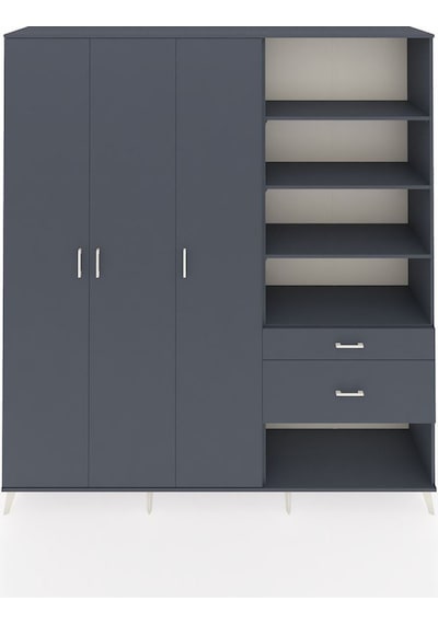 Hyperion Dolap 16 Raflı 2 Çekmeceli 3 Kapaklı 220x44x243 Antrasit-antrasit/antrasit Antrasıt/antrasıt - Antrasıt Hyperion Dolap 16 Raflı 2 Çekmeceli 3 Kapaklı 220x44x243 Antrasit-antrasit/antrasit Antrasıt/antrasıt - Antrasıt
