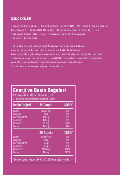 Vitanil's Demir Damlası 30 Ml