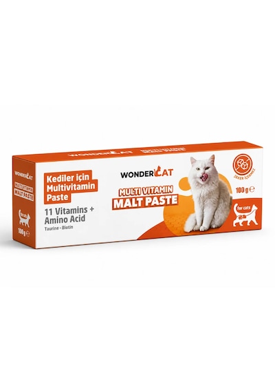 Wondercat Multivitamin Malt Kedi Macunu 100 Gr