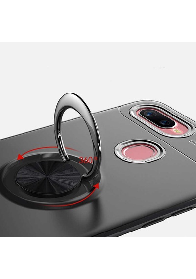 Oppo A12 Kılıf Zore Ravel Silikon Kapak - Kırmızı