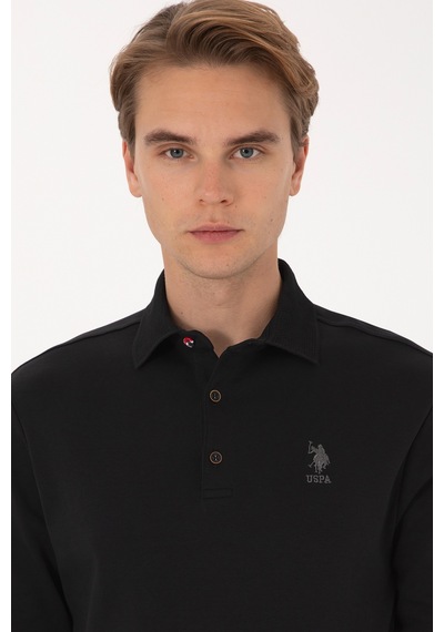 U.s. Polo Assn. Erkek Siyah Sweatshirt 50307692-vr046 Sıyah