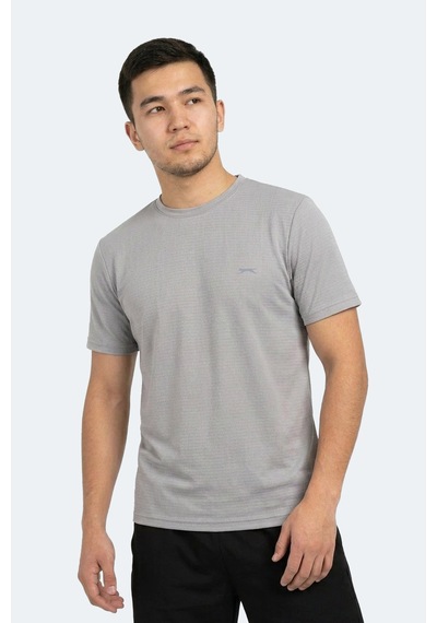 Slazenger Hugger Erkek Gri Tişört