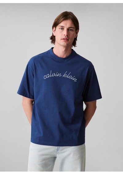 Calvin Klein Erkek Tişört-lv04rc225g Mavi