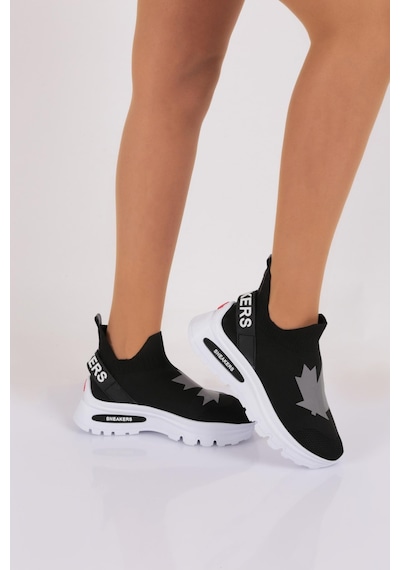 Dgn 070 Kadin Yazili Sneaker 070-2252-R1534 Siyah