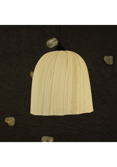 Meltem 32x32 Cm Bambu Orta Boy Sarkıt Lamba Bej