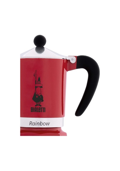 Bialetti Moka Pot Rainbow 6 Cup Kırmızı