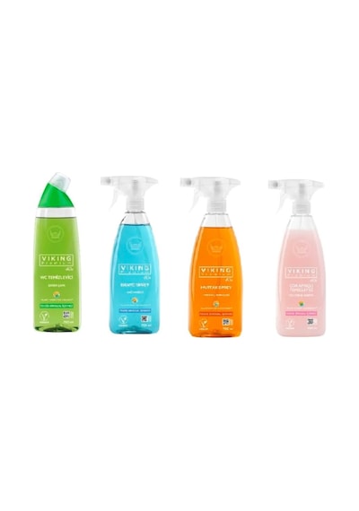 Viking Premium Banyo + Mutfak + Çok Amaçlı Sprey + Wc Temizleyici 4 x 750 ML