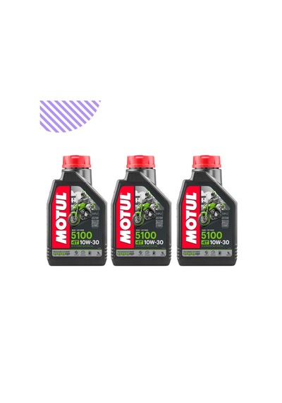 Motul 5100 10W-30 Motorsiklet Yağı 3 x 1 L