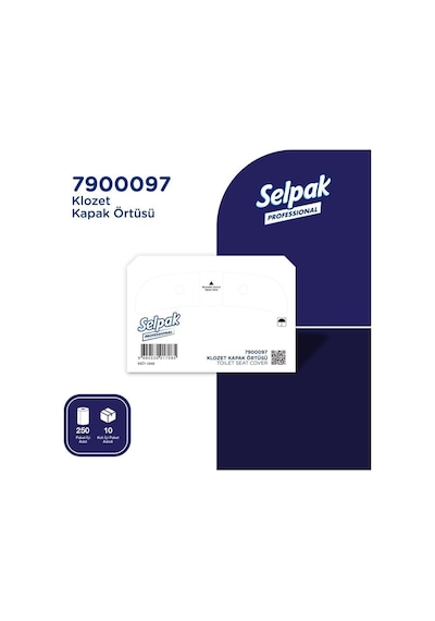 Selpak Professional Premium Klozet Kapak Örtüsü 250 Yaprak 20'li Paket