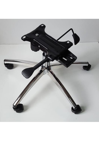 Kamusalmarket Makam Sandalyesi Ayağı Çift Kollu Kuyruklu Mekanizma Çap 70 Cm Kr