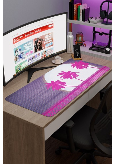 Hotline Miami Kaymaz Dikişli Kauçuk Oyuncu Mousepad V4 - 90x40 Xxl Gaming Mouse Pad Fare Altlığı