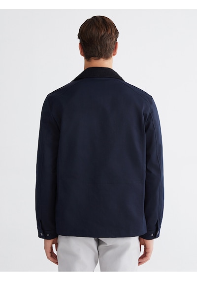 Lcwaıkıkı Classic Lacivert Kadife Yaka Gabardin Erkek Ceket