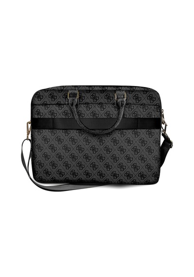 Guess  Lisanslı 4g Desenli Büyük 4g Logolu Omuz Askılı 15 İnç Laptop Çantası Siyah