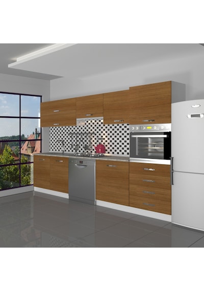 Decoraktiv Elite 280yq Ankastre Boy Dolaplı Mdf Hazır Mutfak Dolabı - Tezgah Dahil - Naturel Ceviz Decoraktiv Elite 280yq Ankastre Boy Dolaplı Mdf Hazır Mutfak Dolabı - Tezgah Dahil - Naturel Ceviz