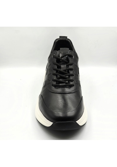 Lbr H1146 Siyah Hakiki Deri Eva Taban Erkek Günlük Casual Deri Spor Ayakkabı