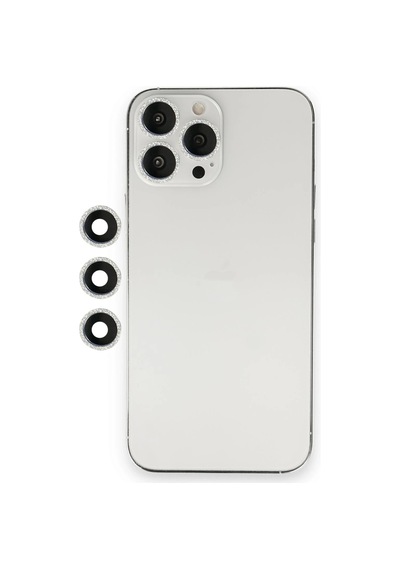 Newface - 624 - İphone 12 Pro Shine Kamera Lens - Csmo-tex - - Gümüş