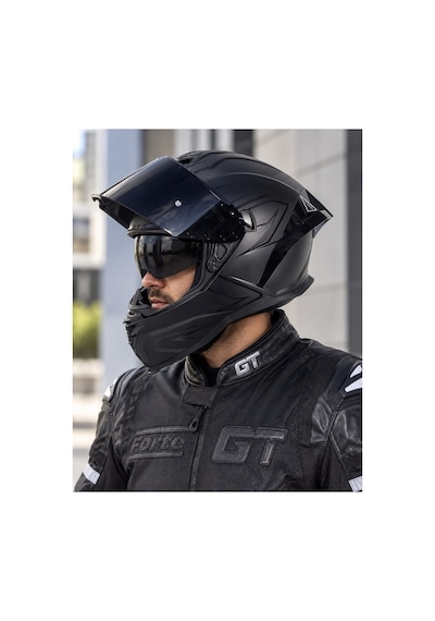 Sway 867 Black Lıne Mat Siyah Vizör Motosiklet Kask