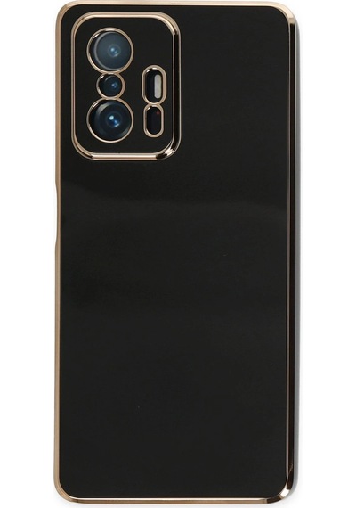 Newface - 5 - Xiaomi Mi 11t Pro Kılıf Volet Silikon - Csmo-tex - - Siyah Sıyah
