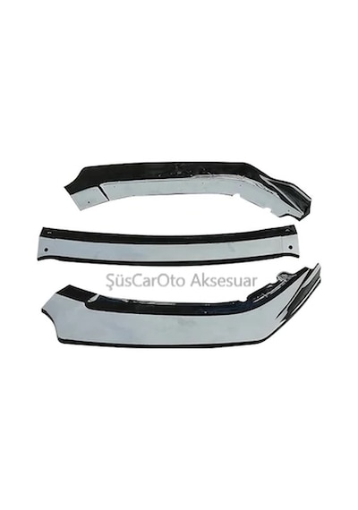 Polo 09-16 Arası Esnek 3 Parça Abs Lip Piano Black Flaplı Kanatlı