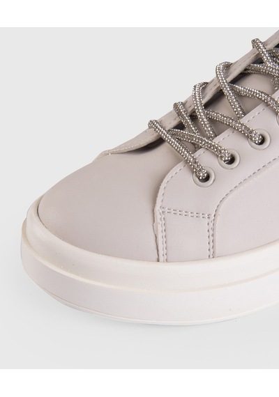 Kadın Taşlı Spor Ayakkabı Sneaker Günlük Bağcıklı Sprwl22910tşl 001