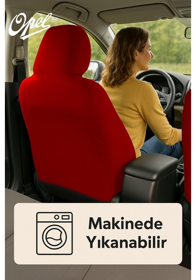 Kusursuz Oturan Opel Combo İle Uyumlu Oto Koltuk Kilifi İle Konforu Dorukta Yasayin Kırmızı Kırmızı