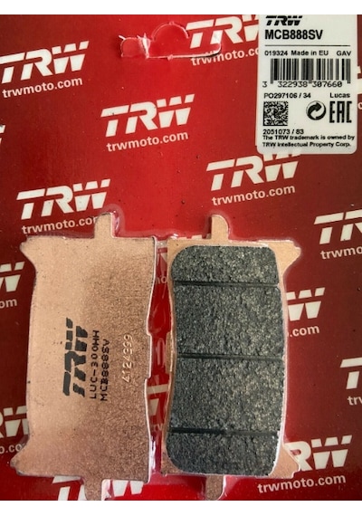 TRW LUCAS MCB888SV SİNTER ÖN FREN BALATA - HONDA CRF 1000 L / DCT AFRİCA
TWİN / 750 X - ADV / 125 - 300 CB R