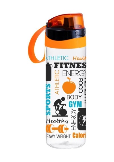 Herevin 161670-836 Motivasyon Desenli Matara 750 Ml Turuncu