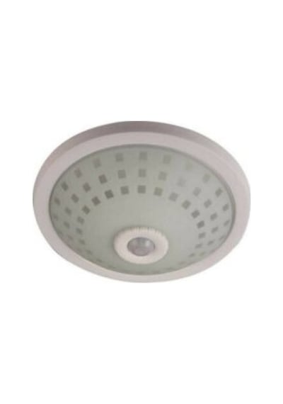 Nisaluce E-2002 Tan Armatür Camlı Kafes 360 Hareket Sensörlü 5mt Aı 2 Adet E27 Ampul Duylu 12 Çok Renkli