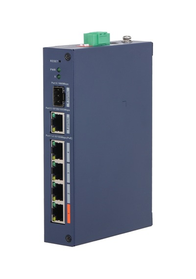 Dahua Chs4106-4et-60, 4 Port, Megabit, Poe, 60w, 1 Port Uplink, 1 Port Sfp, Cloud Yönetilebilir, Switch